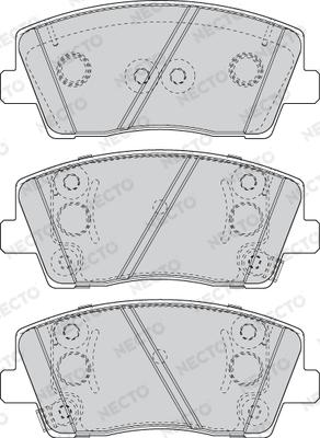 NiBK PN0770 - Гальмівні колодки, дискові гальма autocars.com.ua