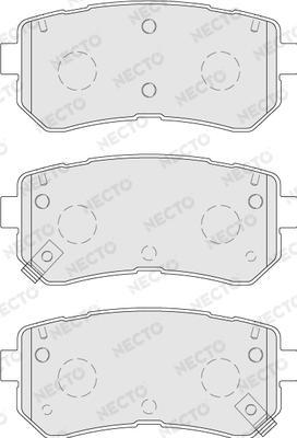 Necto FD7770A - Тормозные колодки, дисковые, комплект autodnr.net