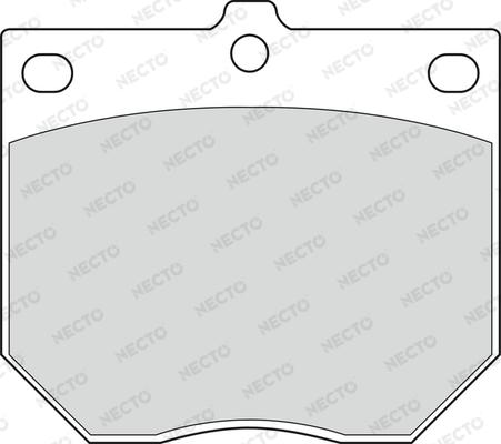 Necto FD805A - Тормозные колодки, дисковые, комплект autodnr.net