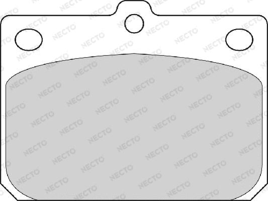 Necto FD809A - Тормозные колодки, дисковые, комплект autodnr.net