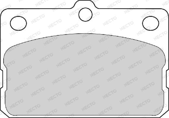 Necto FD812A - Тормозные колодки, дисковые, комплект autodnr.net