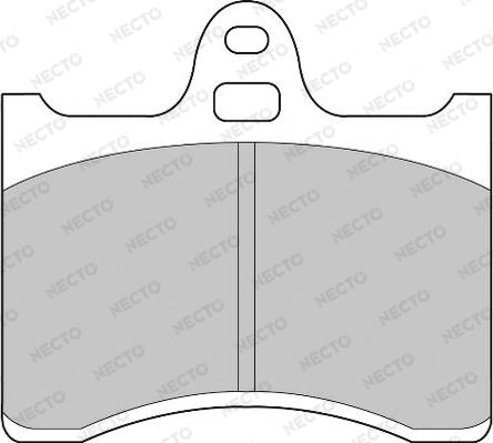 Necto FD816A - Гальмівні колодки, дискові гальма autocars.com.ua