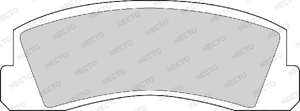 Necto FD825A - Тормозные колодки, дисковые, комплект autodnr.net