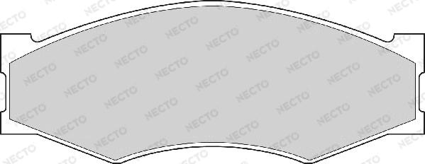 Necto FD827A - Гальмівні колодки, дискові гальма autocars.com.ua