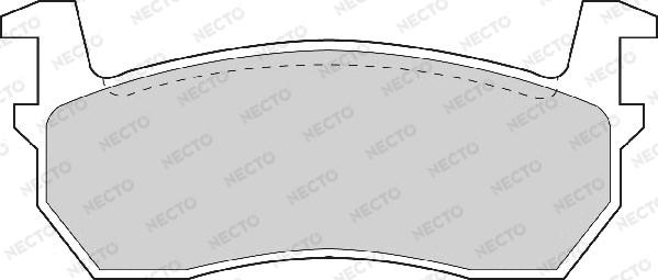 Necto FD891A - Тормозные колодки, дисковые, комплект autodnr.net