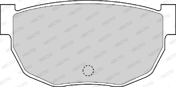 Necto FD898A - Тормозные колодки, дисковые, комплект autodnr.net