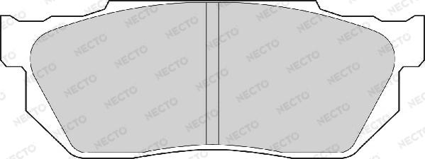 Necto FD902A - Тормозные колодки, дисковые, комплект autodnr.net