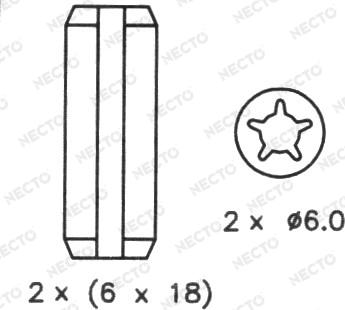 Necto N1343 - Комплект гальм, барабанний механізм autocars.com.ua