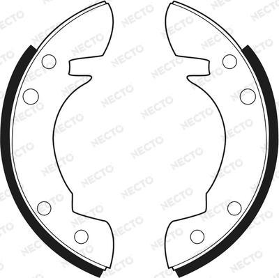 Necto N1397 - Комплект гальм, барабанний механізм autocars.com.ua