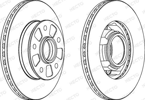 Necto WN1047 - Гальмівний диск autocars.com.ua