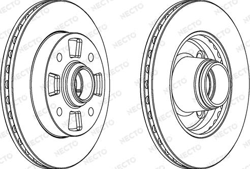 Necto WN1056 - Гальмівний диск autocars.com.ua