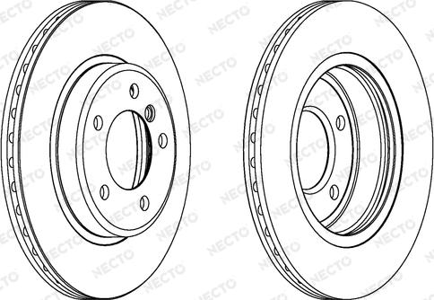 Necto WN1070 - Гальмівний диск autocars.com.ua