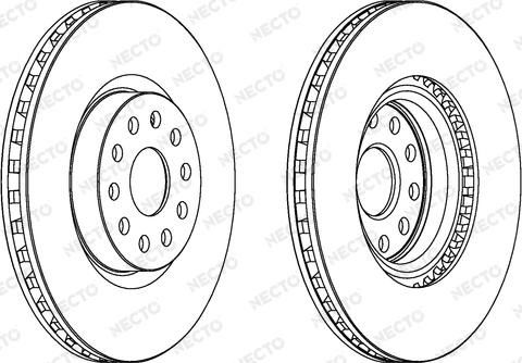 Necto WN1081 - Гальмівний диск autocars.com.ua