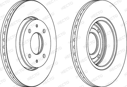 Necto WN1099 - Гальмівний диск autocars.com.ua