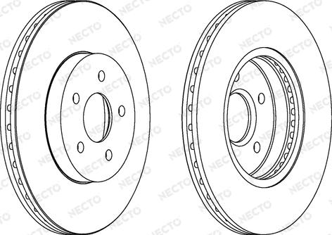 Necto WN1144 - Гальмівний диск autocars.com.ua