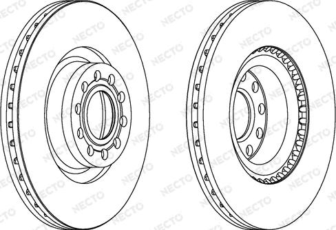 Necto WN1169 - Гальмівний диск autocars.com.ua