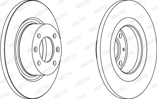 Necto WN1175 - Гальмівний диск autocars.com.ua