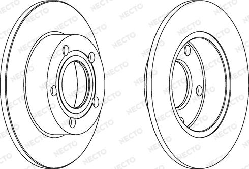 Necto WN1189 - Гальмівний диск autocars.com.ua