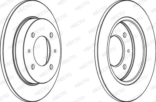 Necto WN1198 - Гальмівний диск autocars.com.ua