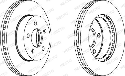 Necto WN1211 - Гальмівний диск autocars.com.ua