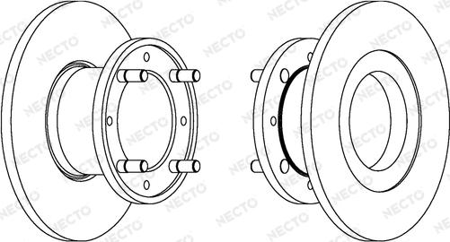 Necto WN121 - Гальмівний диск autocars.com.ua