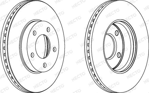 Necto WN1227 - Гальмівний диск autocars.com.ua