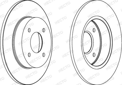 Necto WN1252 - Гальмівний диск autocars.com.ua