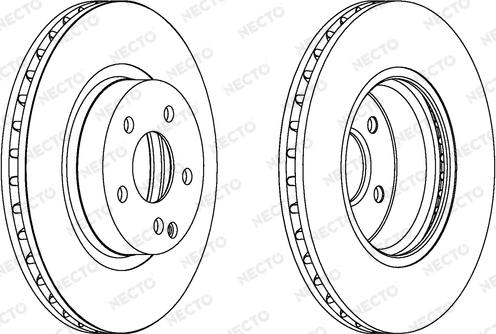 Necto WN1279 - Гальмівний диск autocars.com.ua