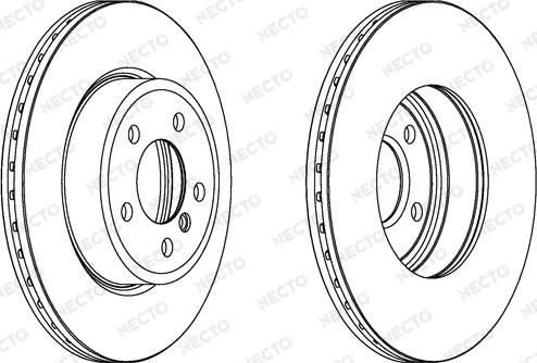 Necto WN1284 - Гальмівний диск autocars.com.ua