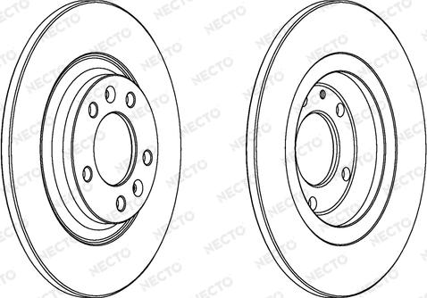 Necto WN1287 - Гальмівний диск autocars.com.ua