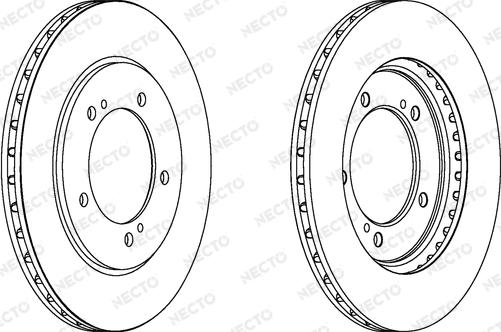 Necto WN1293 - Гальмівний диск autocars.com.ua