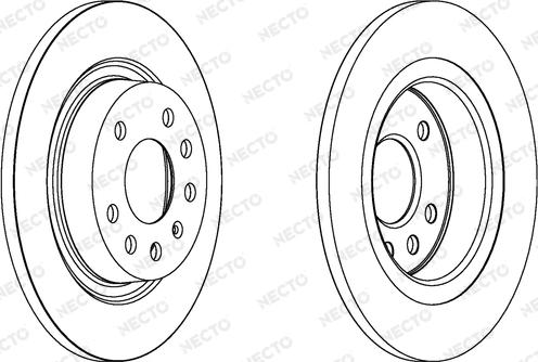 Necto WN1299 - Гальмівний диск autocars.com.ua