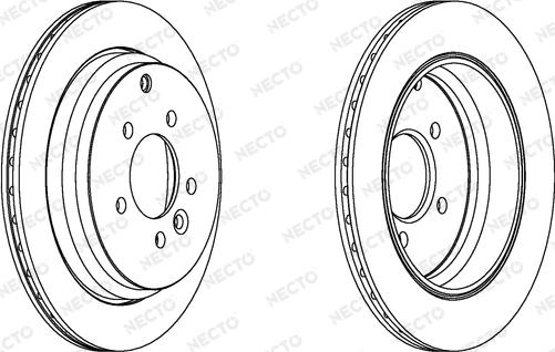 Necto WN1384 - Гальмівний диск autocars.com.ua