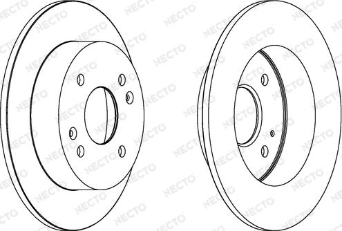 Necto WN1419 - Гальмівний диск autocars.com.ua