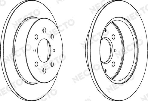 Necto WN1424 - Гальмівний диск autocars.com.ua