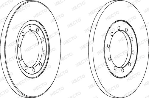 Necto WN1463 - Гальмівний диск autocars.com.ua