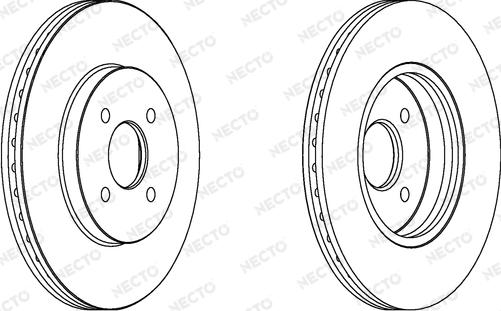 Necto WN1481 - Гальмівний диск autocars.com.ua