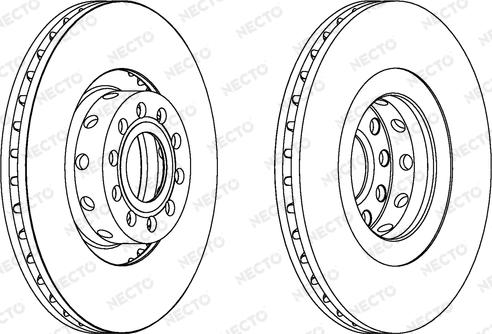 Necto WN1492 - Гальмівний диск autocars.com.ua