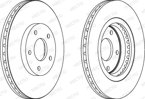 Necto WN1516 - Гальмівний диск autocars.com.ua