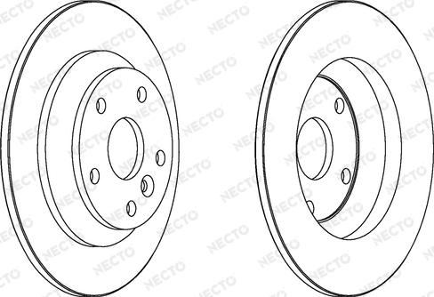 Necto WN1535 - Гальмівний диск autocars.com.ua