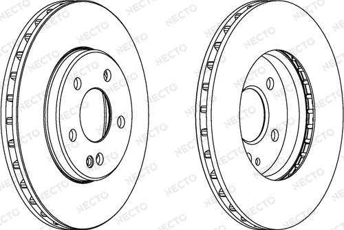 Necto WN1542 - Гальмівний диск autocars.com.ua