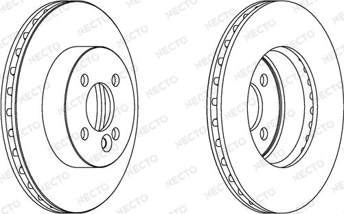 Necto WN1545 - Гальмівний диск autocars.com.ua