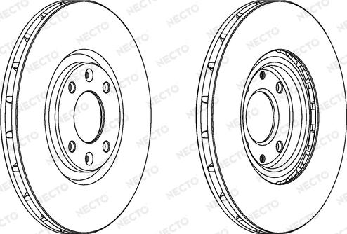 Necto WN1547 - Гальмівний диск autocars.com.ua