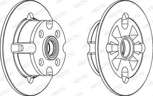 Necto WN160 - Гальмівний диск autocars.com.ua