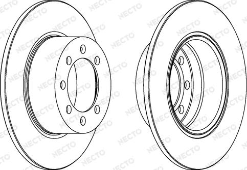 Necto WN175 - Гальмівний диск autocars.com.ua