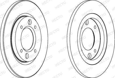 Necto WN188 - Гальмівний диск autocars.com.ua