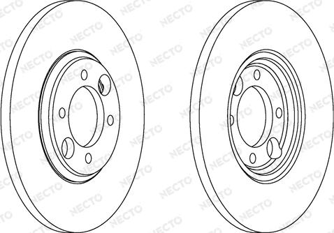 Necto WN201 - Гальмівний диск autocars.com.ua