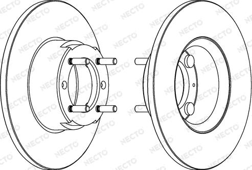 Necto WN206 - Гальмівний диск autocars.com.ua
