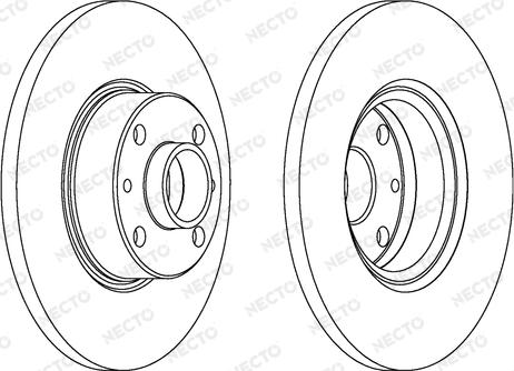 Necto WN213 - Гальмівний диск autocars.com.ua