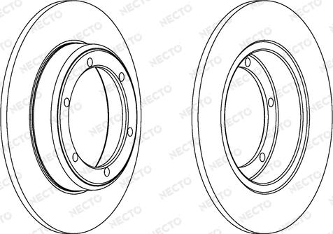 Necto WN234 - Гальмівний диск autocars.com.ua